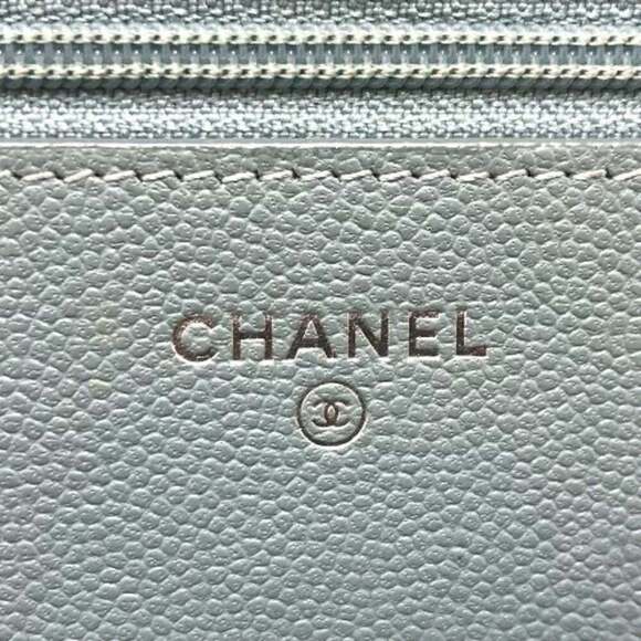 Chanel Dark Royal Blue Caviar Leather CC Logo L-Gusset Zip  CHANEL Blue Caviar Leather Logo Wallet main image 1